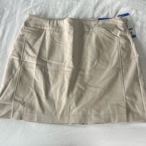 NWT S.C. & Co. Elegant Tan Women's Mini Skirt w/ Tummy Control